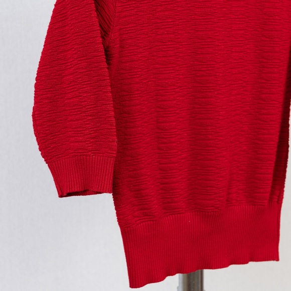 M.K.M Designs vintage red sweater size S - Picture 8 of 10